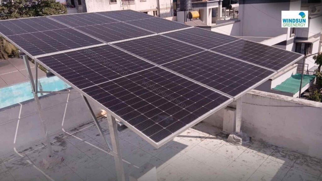on grid solar rooftop system in nashik installation